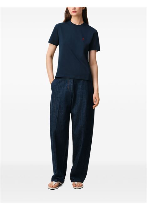 t-shirt adc uomo blu AMI PARIS | BFUTS035.724430